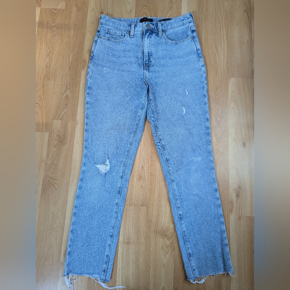 Banana Republic High-Rise Slim Premium Denim Blue Jeans Size 28